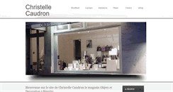 Desktop Screenshot of christelle-caudron-biarritz.com