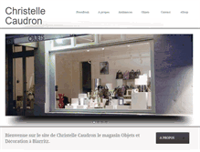 Tablet Screenshot of christelle-caudron-biarritz.com
